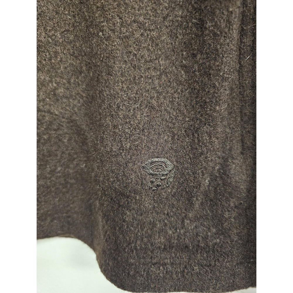 Mountain Hardwear Jacket Womens Large Brown Wool Fleece Lined Full Zip Outdoor - Picture 2 of 8